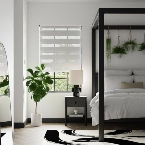 Cortinas Duo día y noche habitación luminosa Lima — La Casa del Estor®