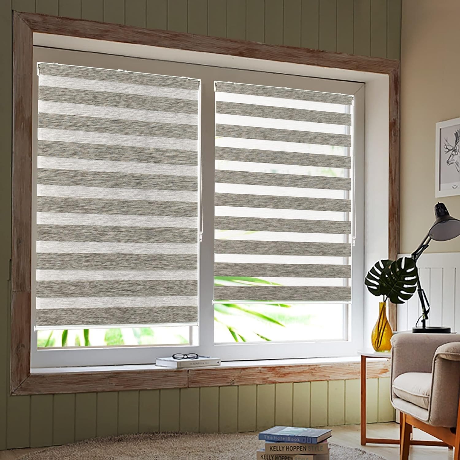Cortinas roller duo habitacion Lima — luz suave moderna La Casa del Estor